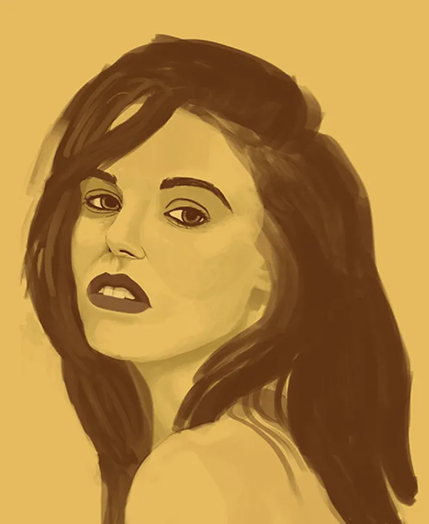 Yellow & Brown Portrait