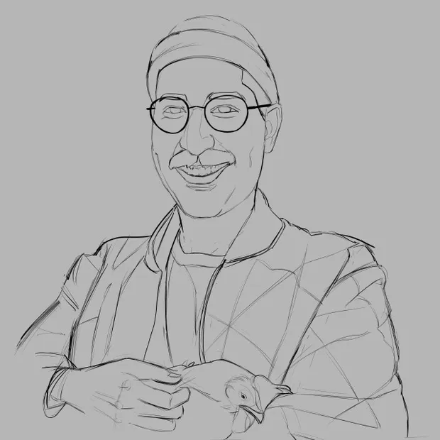 Portrait of a friend - Salim