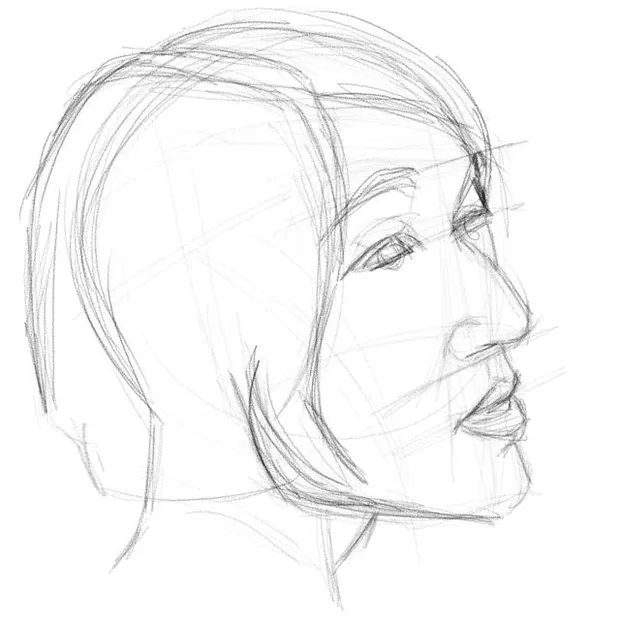 Line Practice on Small Tablet