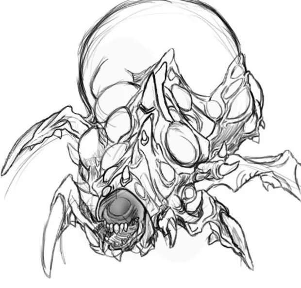 Baneling, copied from the official game concept art.