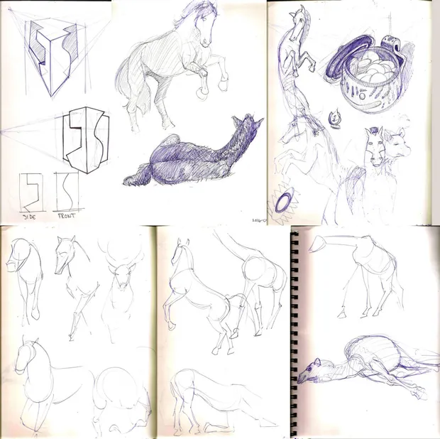 Horse Anatomy Study - Day 2