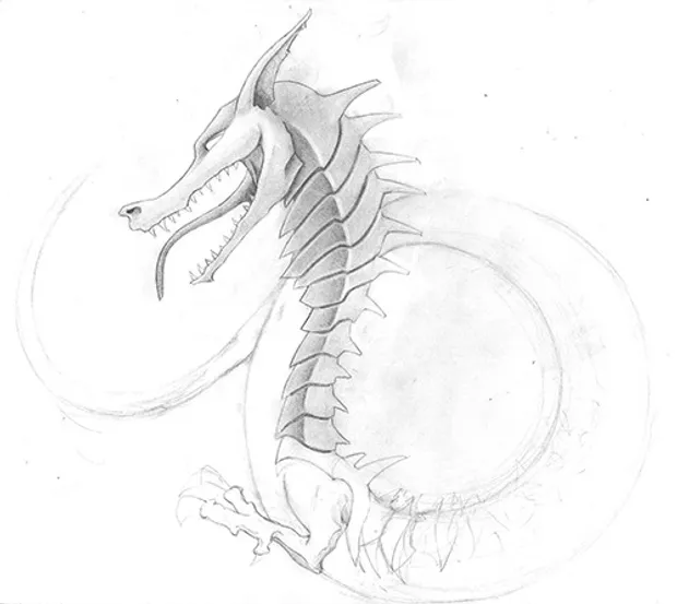 A mix of a snake and a dragon I created.