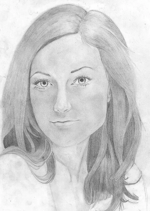 This is a portrait of Olivia Wilde. Looks nothing like her.