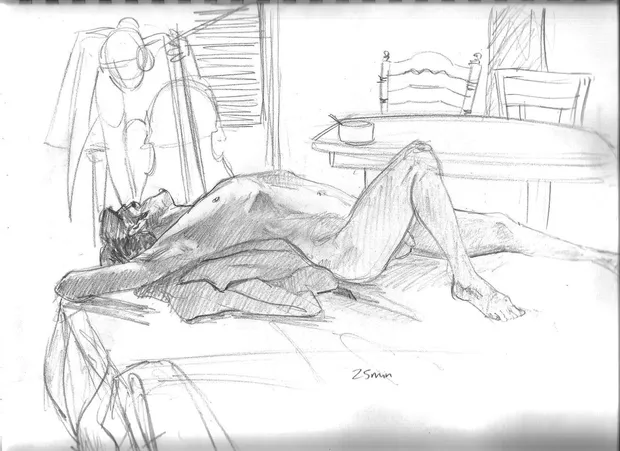 Live Figure Drawing Session