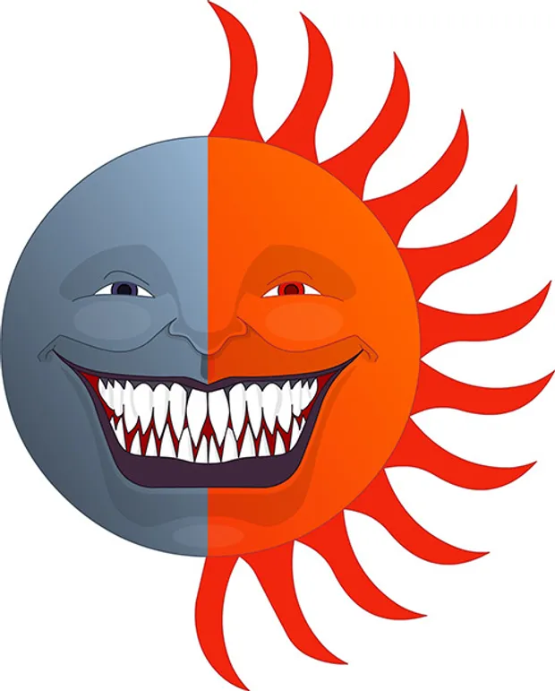 The Sun and the Moon as one.